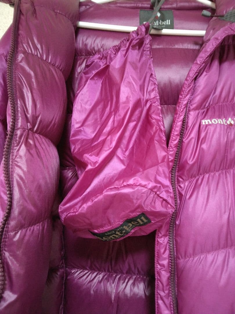 [美品]　800FP アルパインダウンパーカ　レディースL　パープル　モンベル