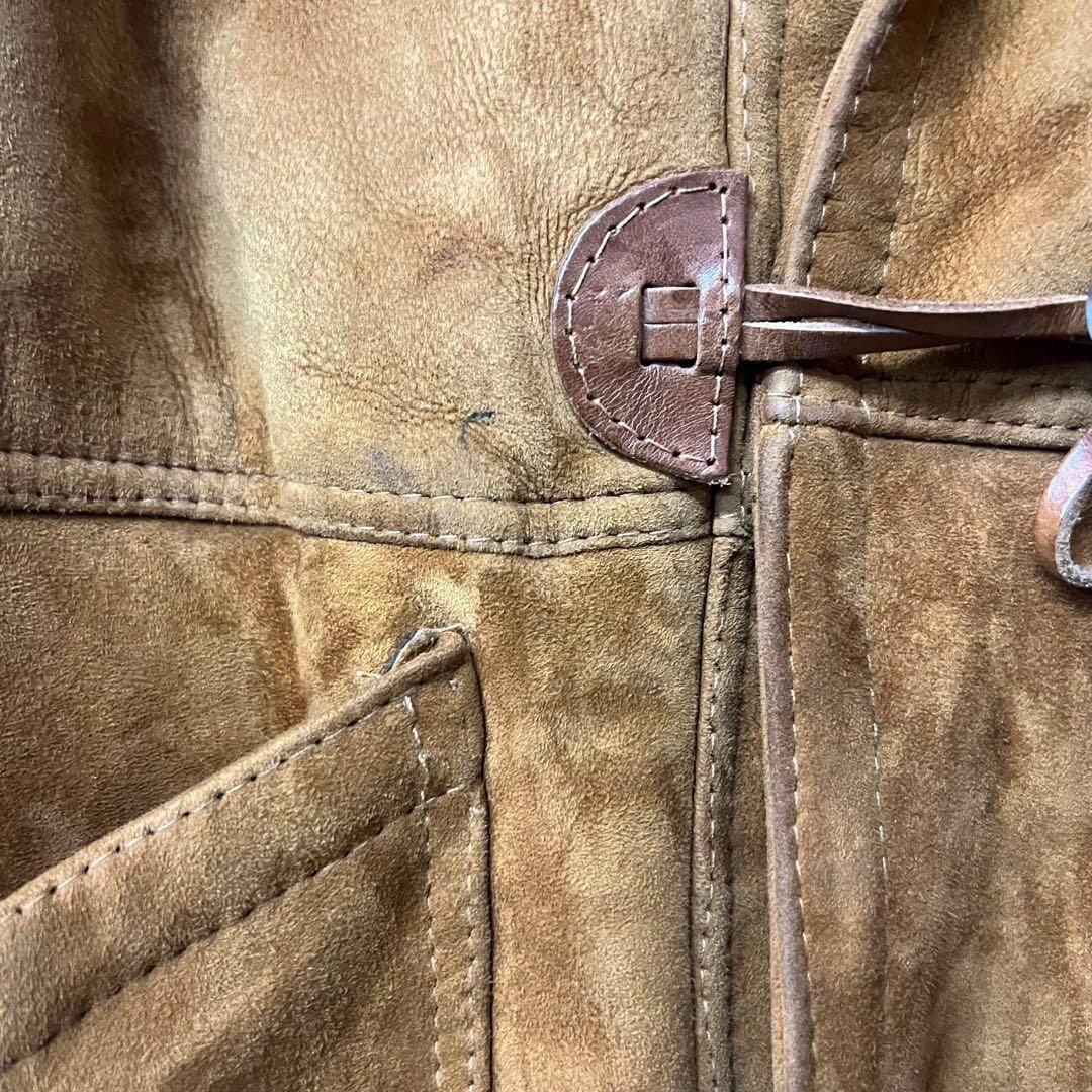 ☆ユーロ古着☆vintage【ムートン レザー スエード コート】メンズL