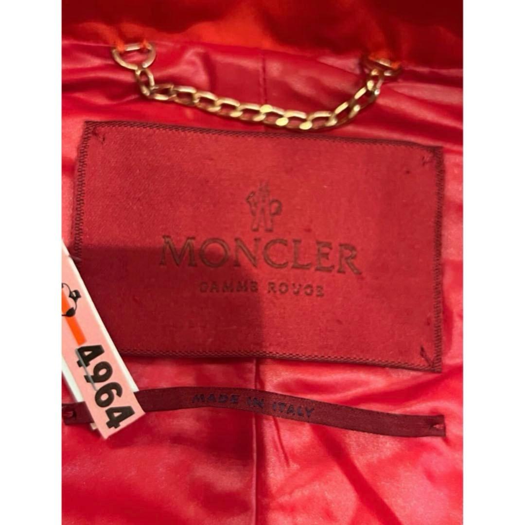 モンクレールガムルージュ　MONCLER ショートダウンコート　赤　サイズ　0