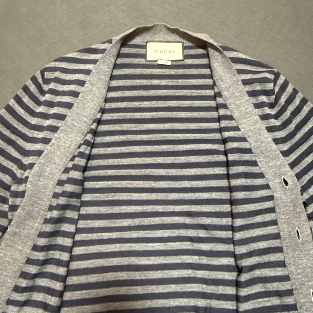 たかし　GUCCI ストライプ カーディガン