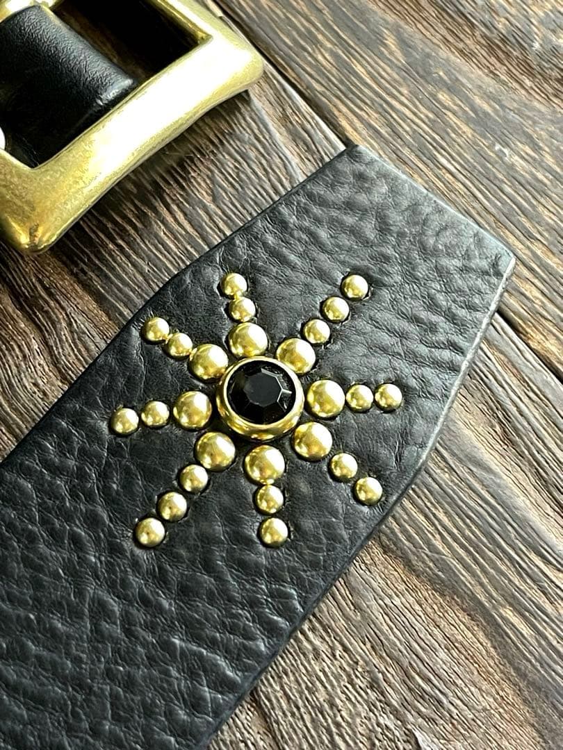 ディッキーズ874専用スタッズベルト　シボ　真鍮　HTC CALEE