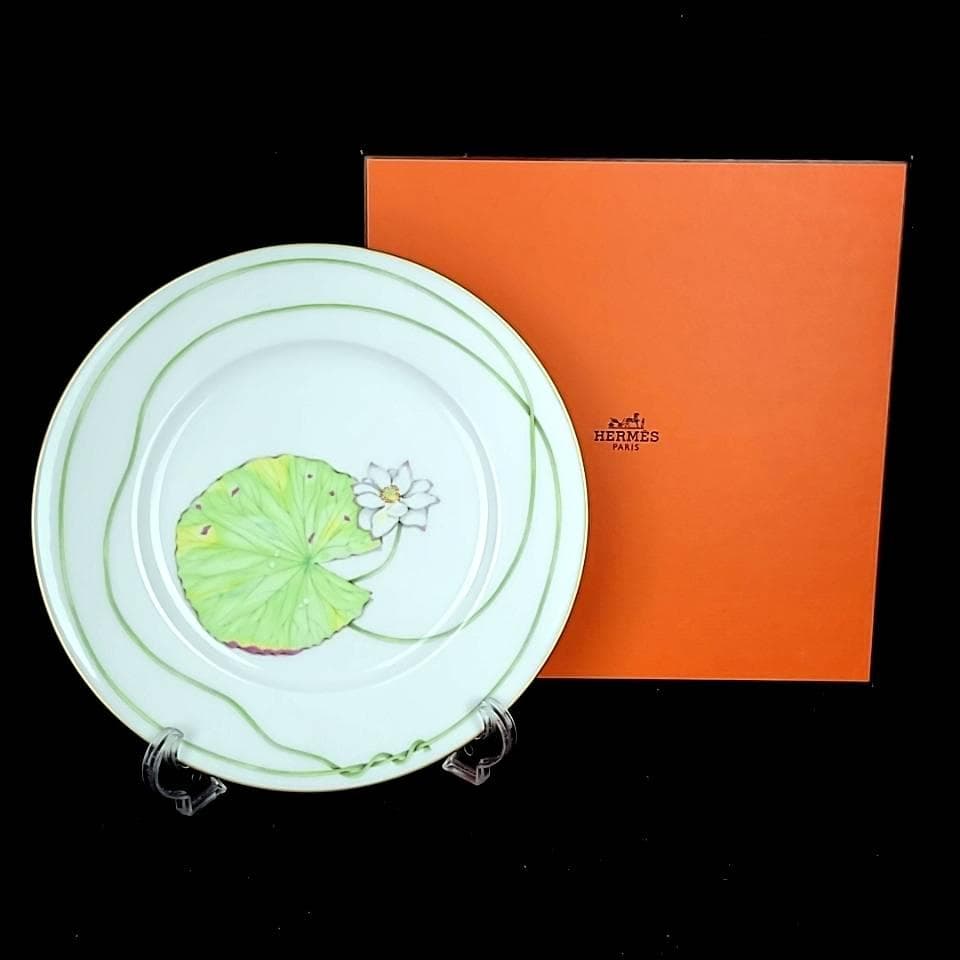 ◎未使用級◎エルメス ナイルの庭 デザートプレート　22.5cm　箱つき