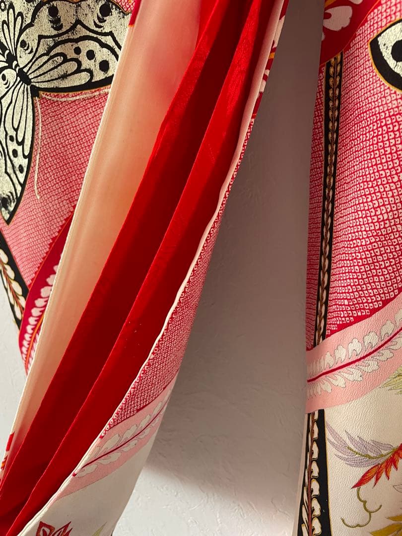 ジュニア　正絹　アンティークお着物セット