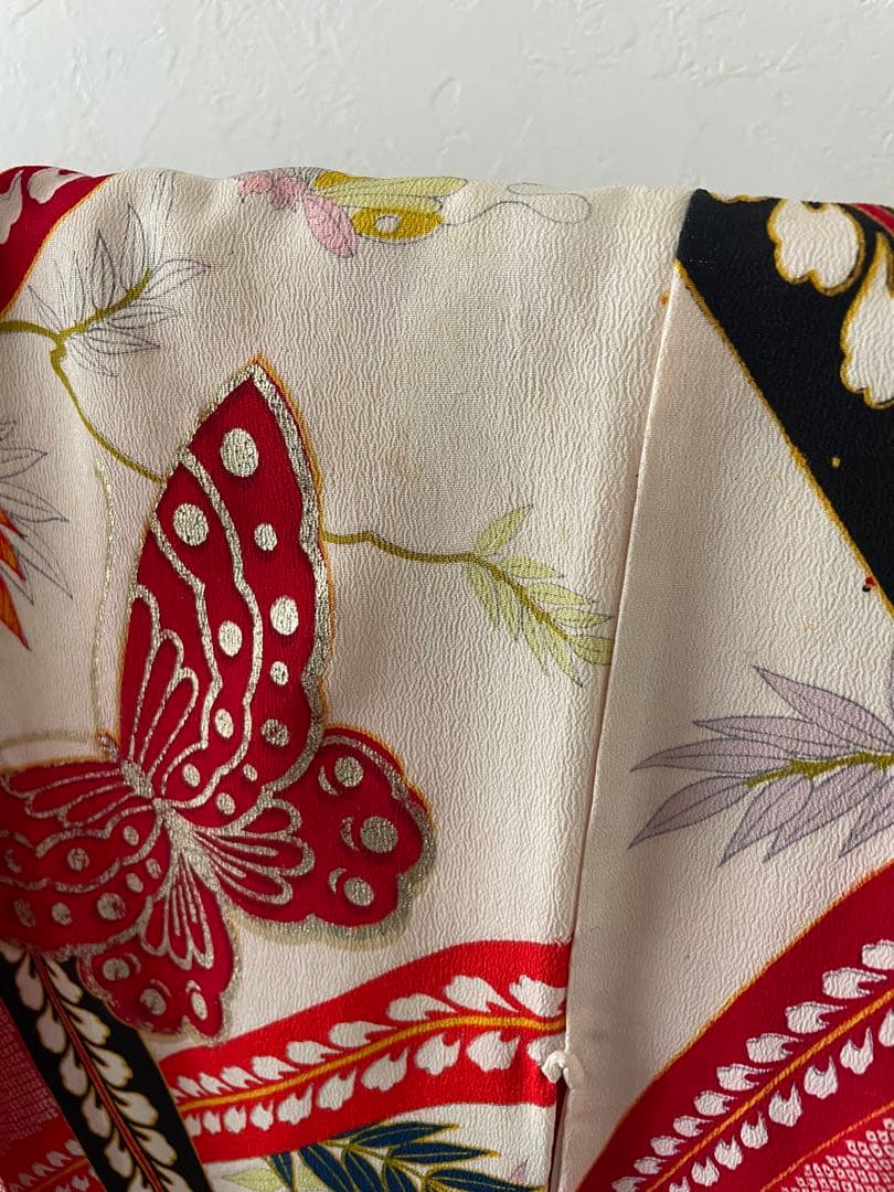 ジュニア　正絹　アンティークお着物セット