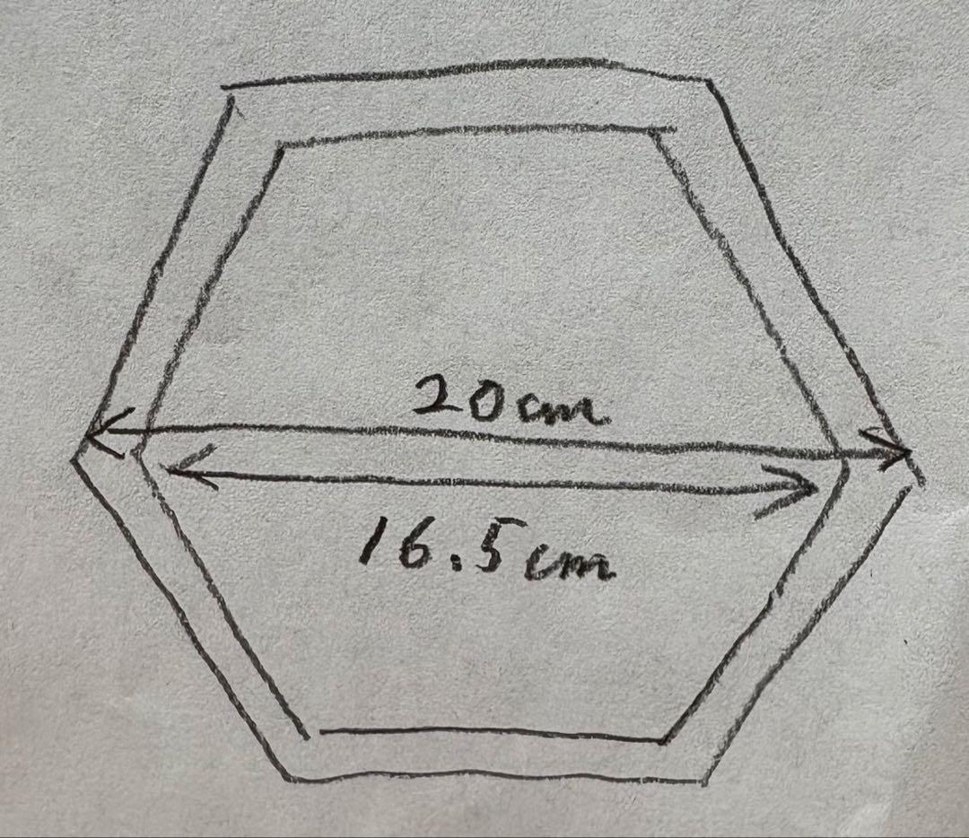 ウッドプランター ４点　６角形　ハンドメイド