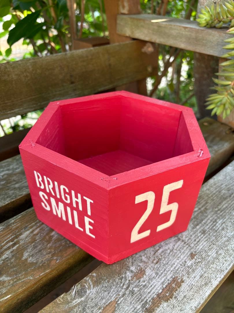 ウッドプランター ４点　６角形　ハンドメイド