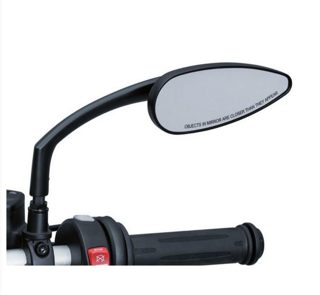 kuryakyn（クリアキン）バイク サイドミラー 2個セット 黒 ハーレー