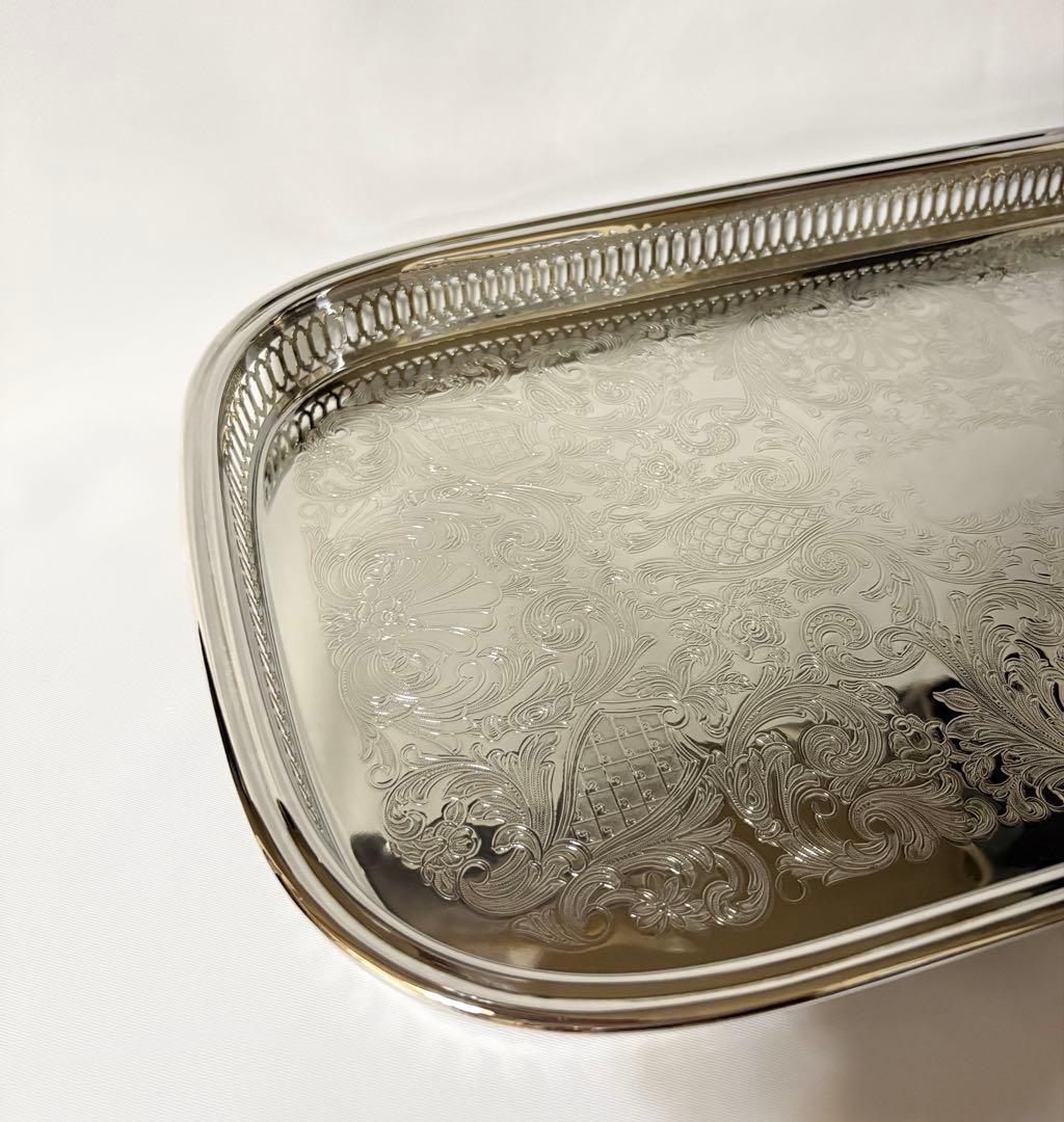 ONEIDA オネイダ シルバープレート silverplate トレイ 盆