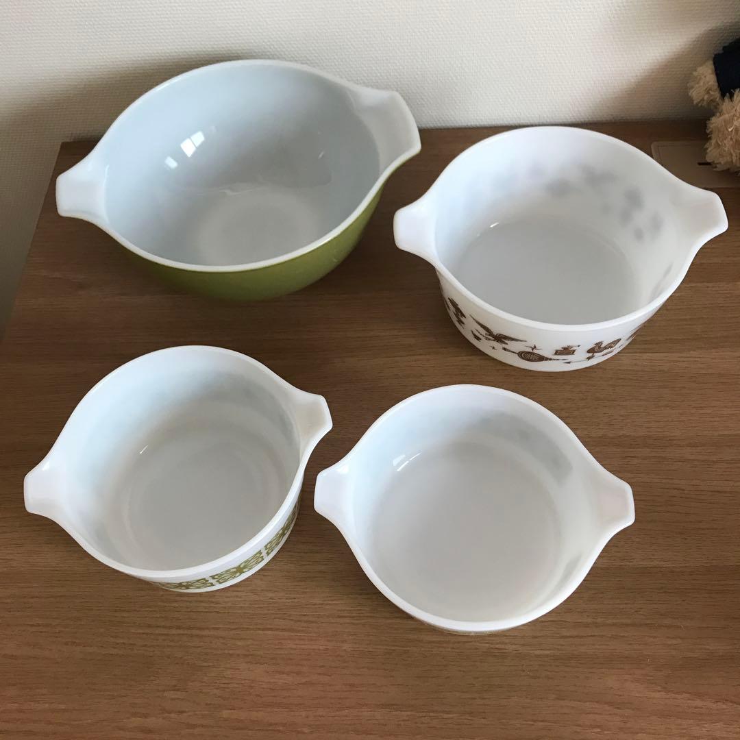 オールドパイレックス　パイレックス　ボウル　キャセロール　ミキシングボウル