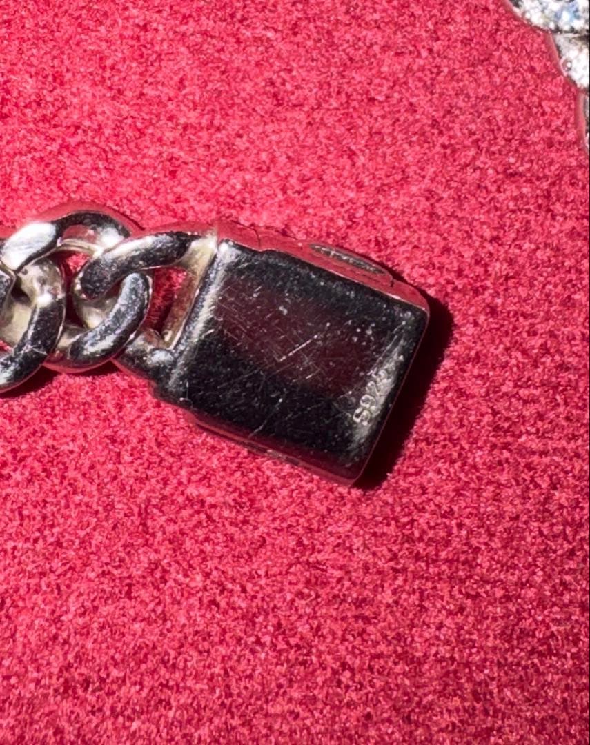 シルバー マイアミキューバンリンク ネックレス 6mm 55cm