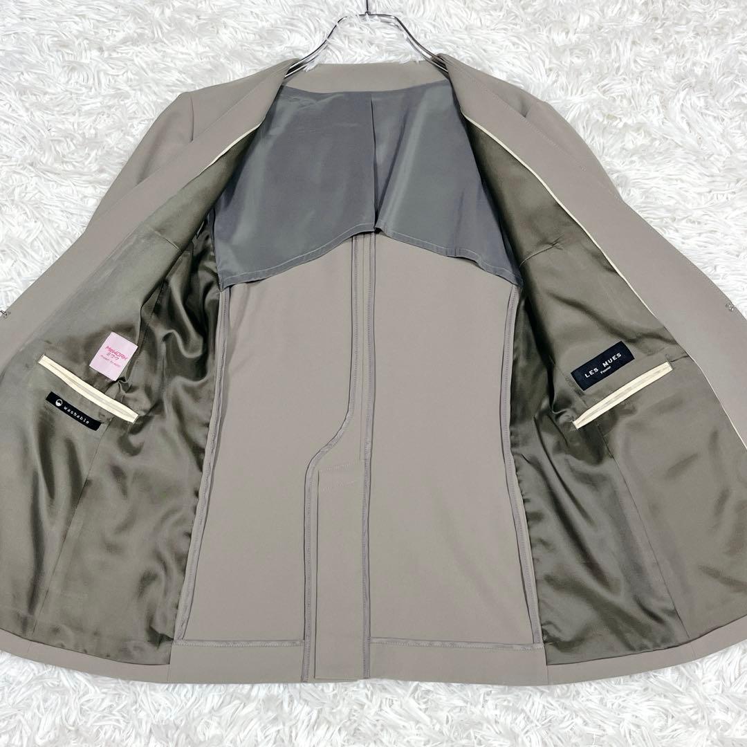 美品✨AOKI Oggiコラボ ノーカラージャケット パンツセットアップスーツ