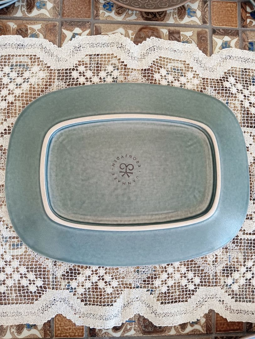 クイストゴー　ブルーアズール　スクエア皿　大皿