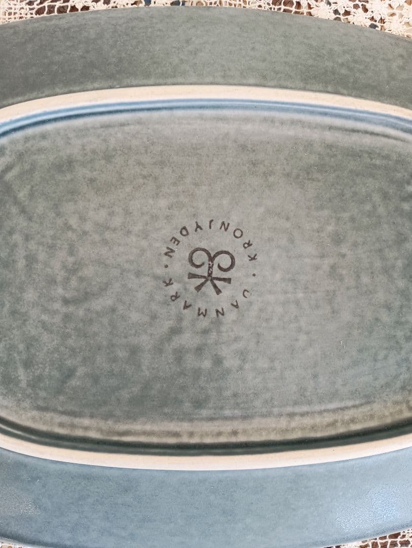 クイストゴー　ブルーアズール　スクエア皿　大皿