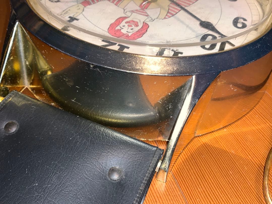 動作品　70年代　ビンテージ　マクドナルド　腕時計型　掛時計　ロナルド　ドナルド