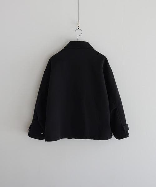 M 目立った傷等無し LILL ショート丈メルトンファイヤーマンブルゾン 黒