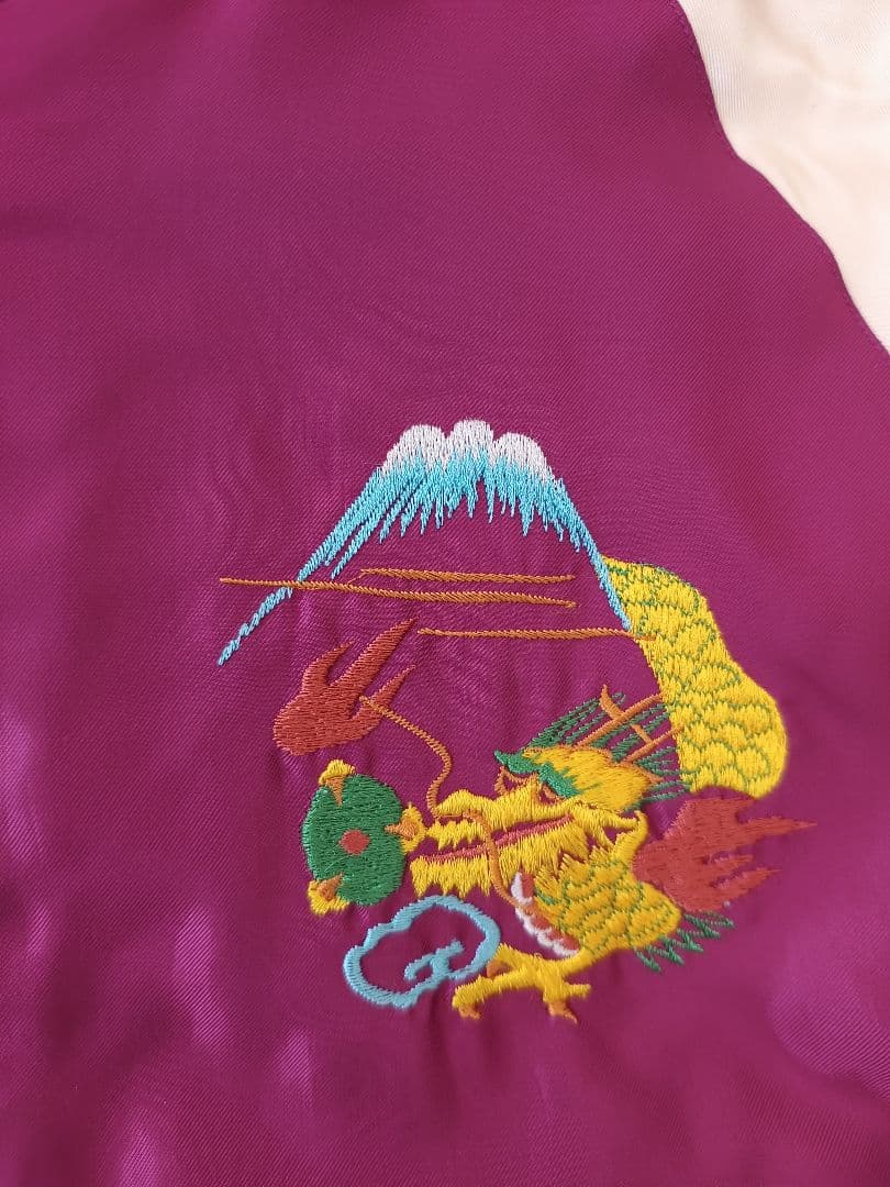 東洋エンタープライズ　スカジャン　鷹×日本地図