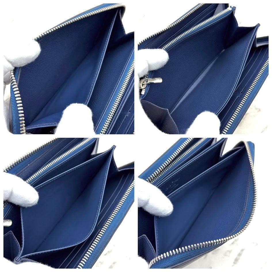 【なかむー】ルイヴィトン　エピ　ジッピーウォレット　ネイビー