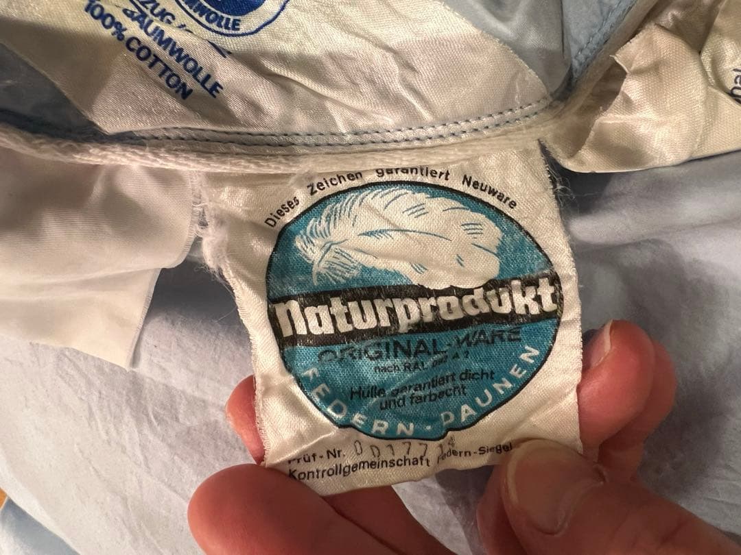 ポーランドグースダウン90% ドイツ製「セダウナ」　シングル 1.1k 軽量