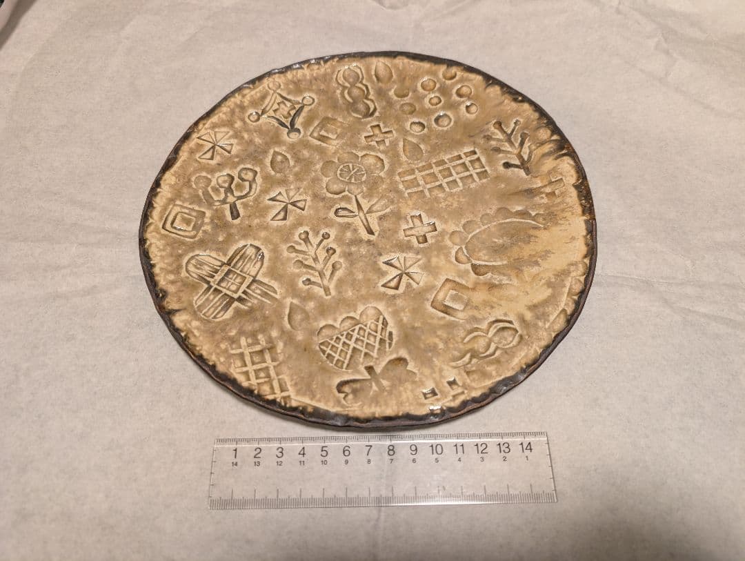 本田あつみ　ワイルドフラワー　大皿　1