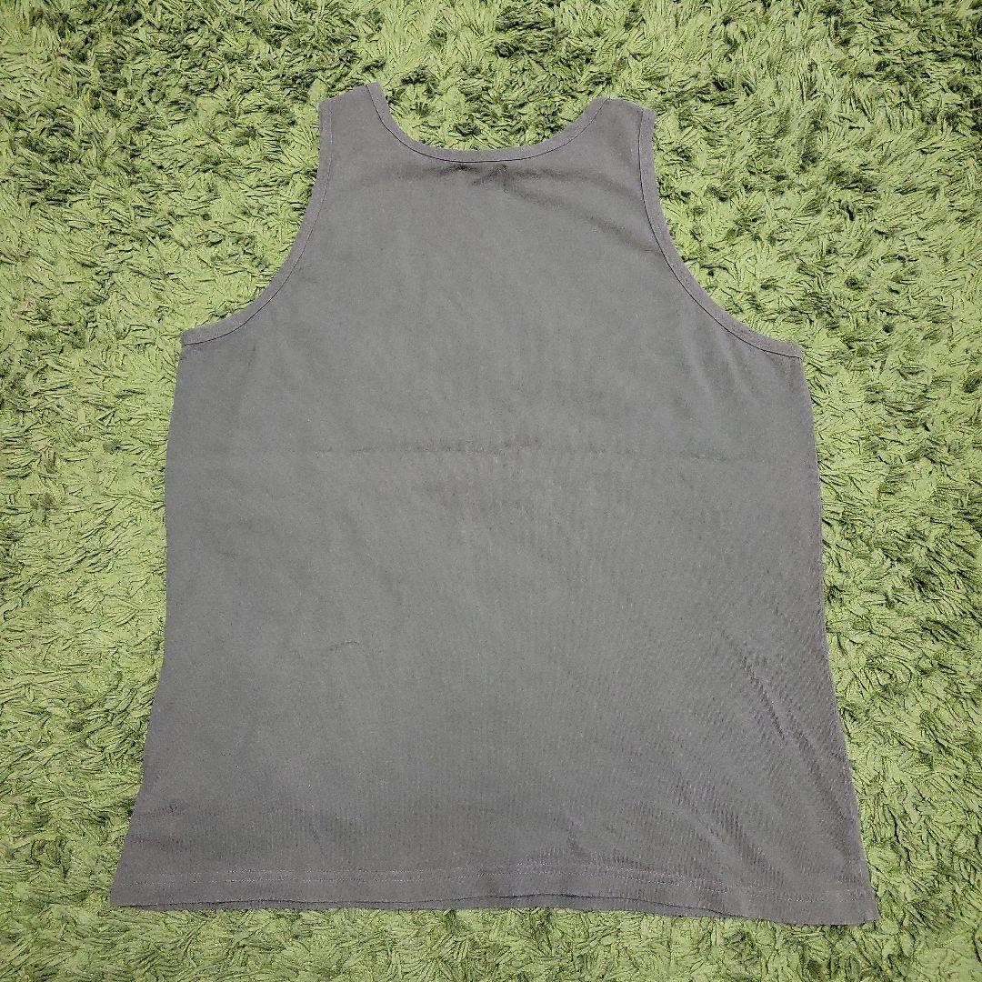 STUSSY タンクトップ カーキ 染み込みプリント USA製 ビンテージ