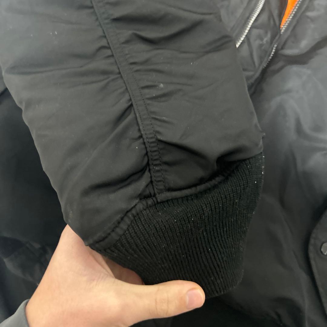 Alpha Industries MA-1 ブラックジャケット Lサイズ