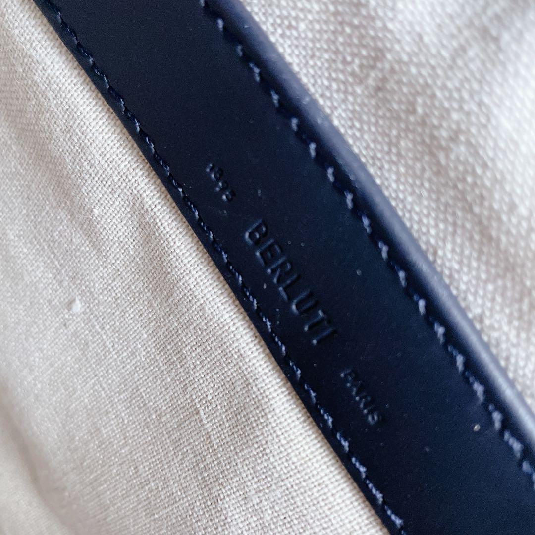 【ベルルッティ】メンズ トゥジュール スクリット アラベスク キャンバス