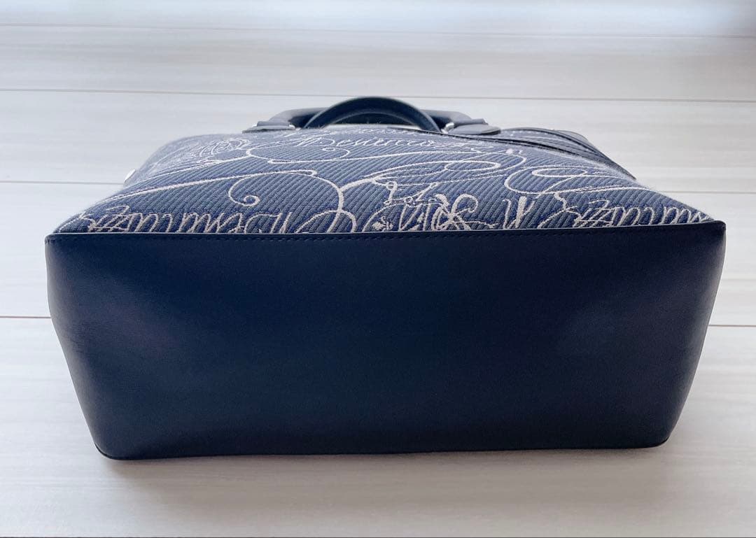 【ベルルッティ】メンズ トゥジュール スクリット アラベスク キャンバス