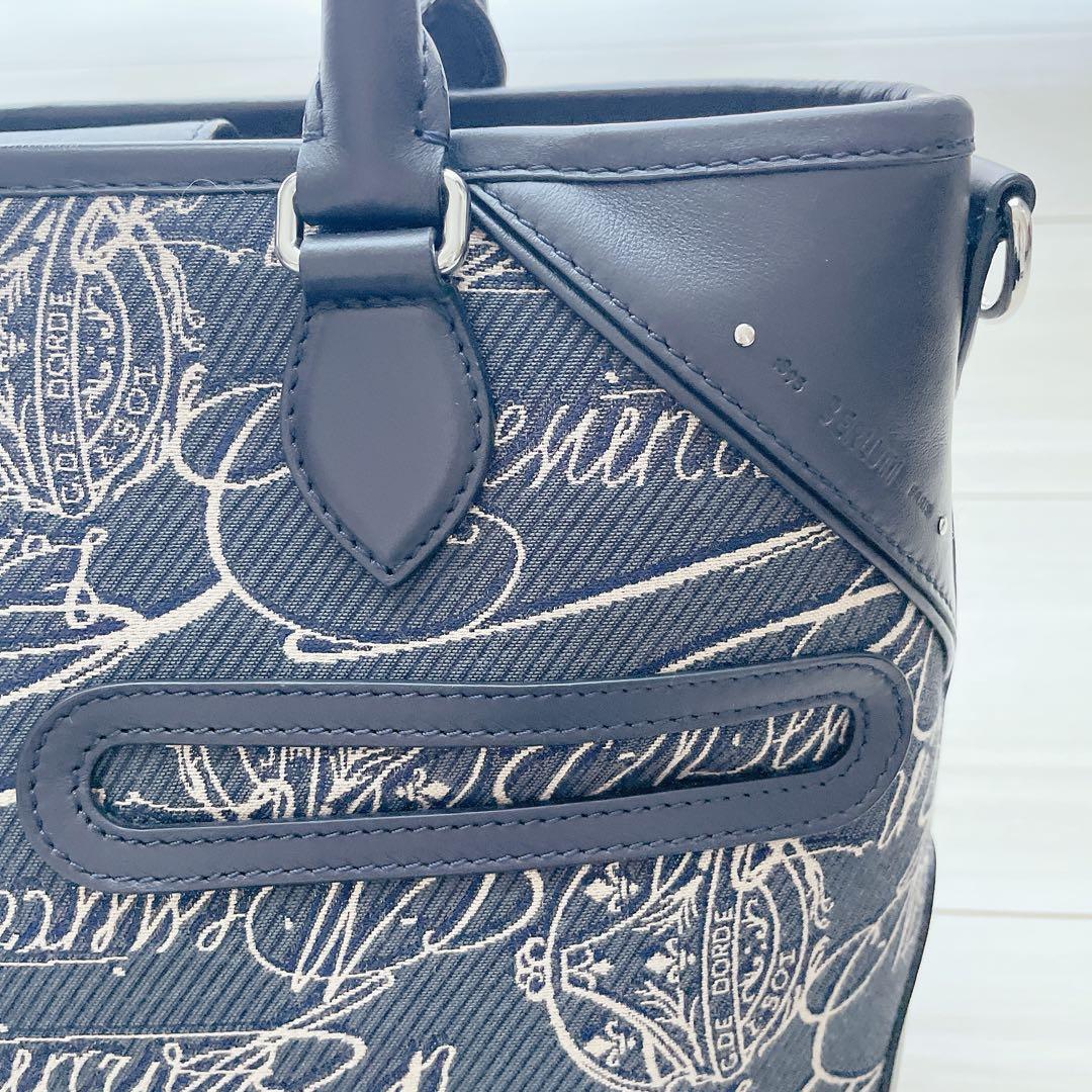 【ベルルッティ】メンズ トゥジュール スクリット アラベスク キャンバス