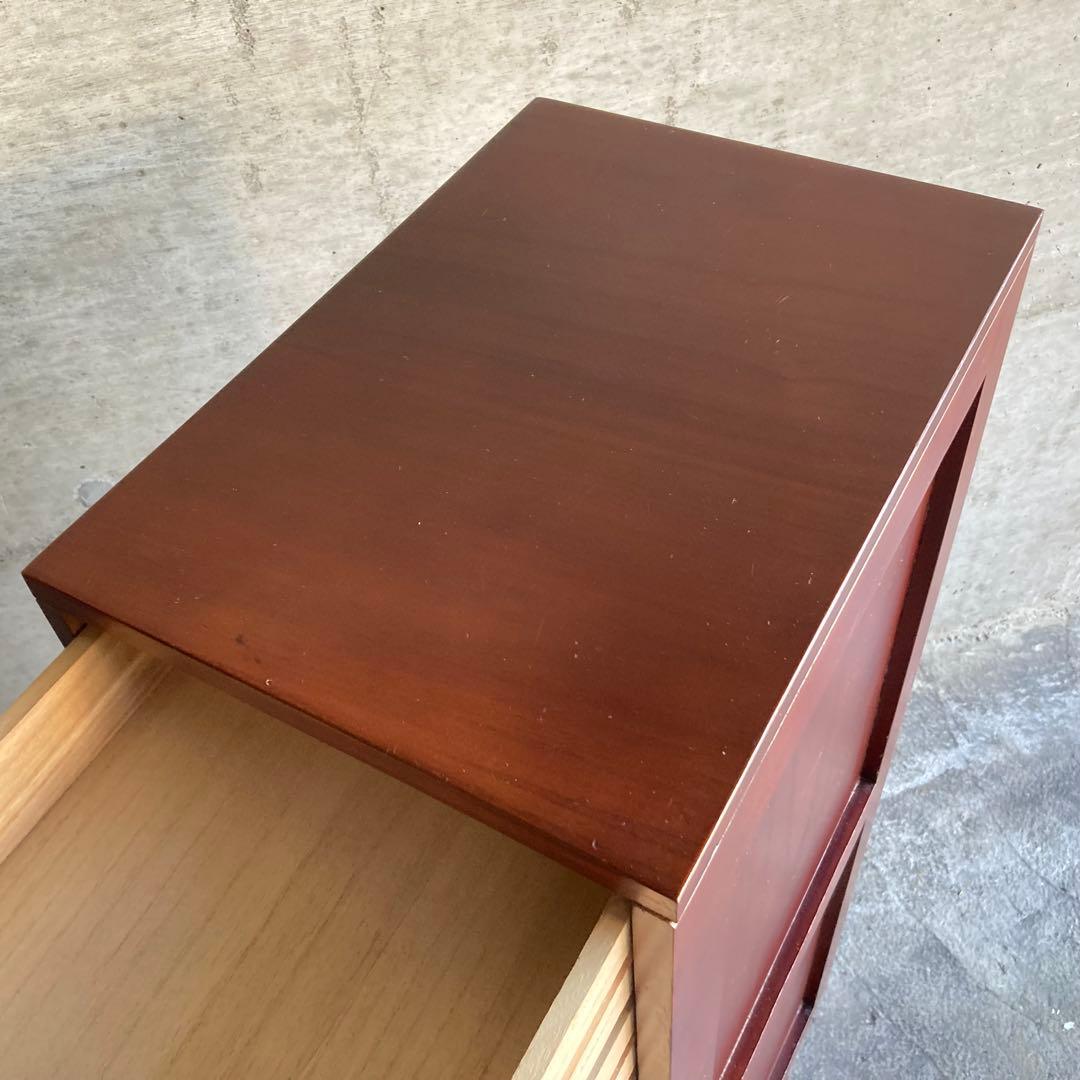 木製 ラック チェスト 引き出し 小物入れ 書類 12杯 縦長 家具 レトロ