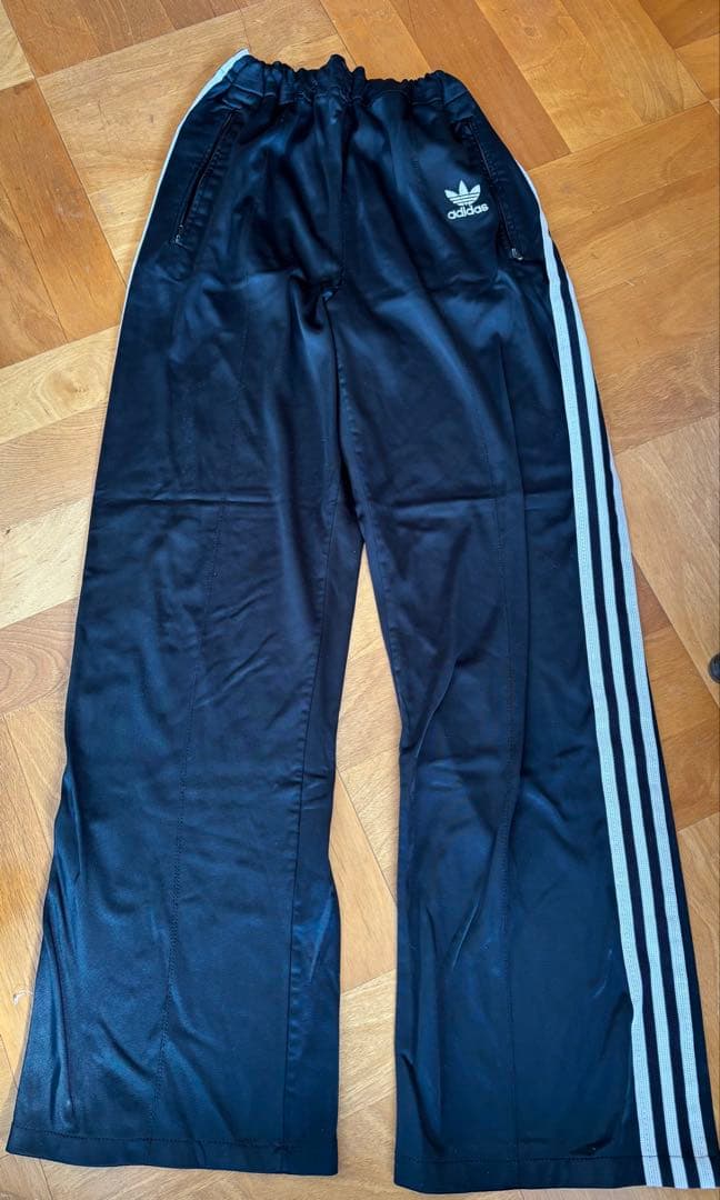 adidas 70-80年代　USA製　ATP トラックパンツ　黒