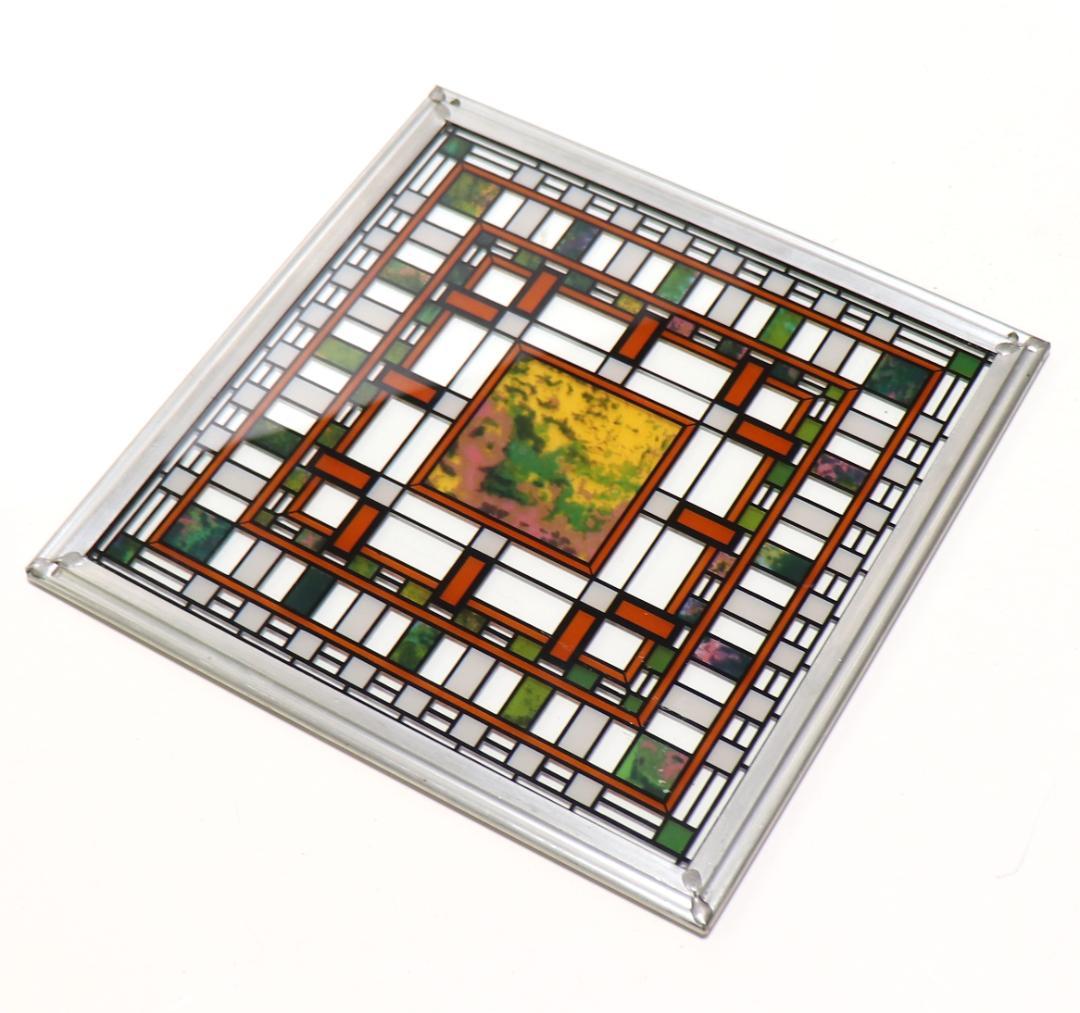 フランク・ロイド・ライト ダーウィン Dマーティン邸 ヴィンテージステンドグラス