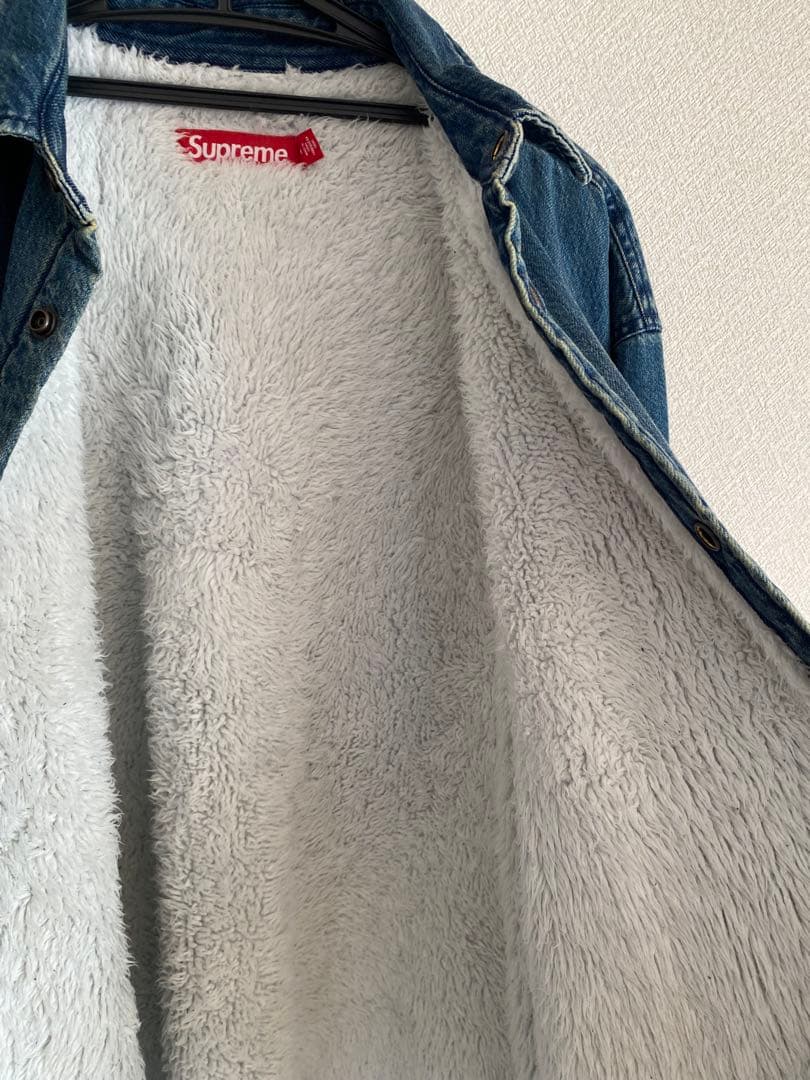 トップス supreme/Shearling Lined Denim Work Shirt
