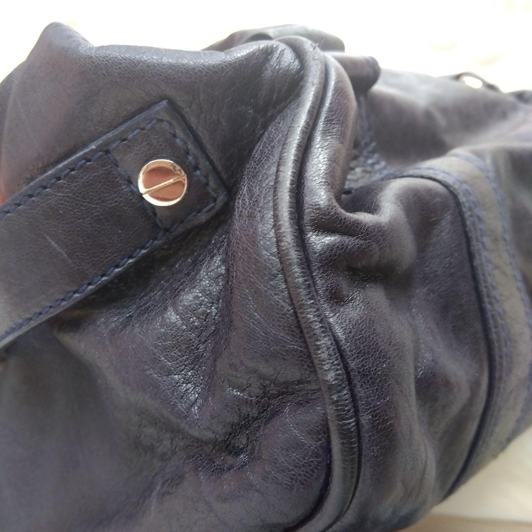 バレンシアガ　ホイッスル　ボストンバッグ　レザー　イタリア製