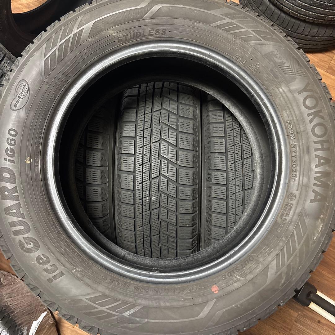 195/65R15(91Q)スタッドレスタイヤ ヨコハマ製アイスガードiG60