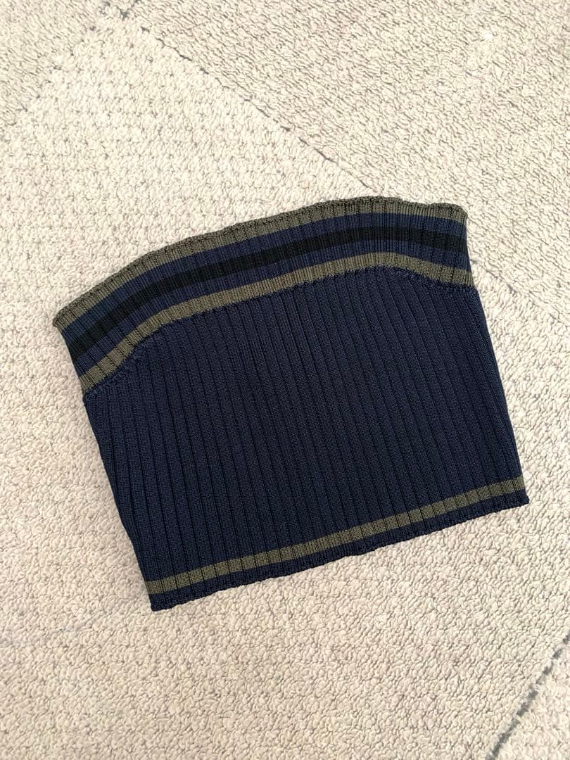 PRADAベアトップ プラダ トップス レイヤー リブニット