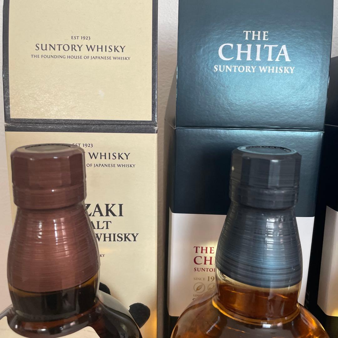 山崎・知多ウイスキー　4本セット