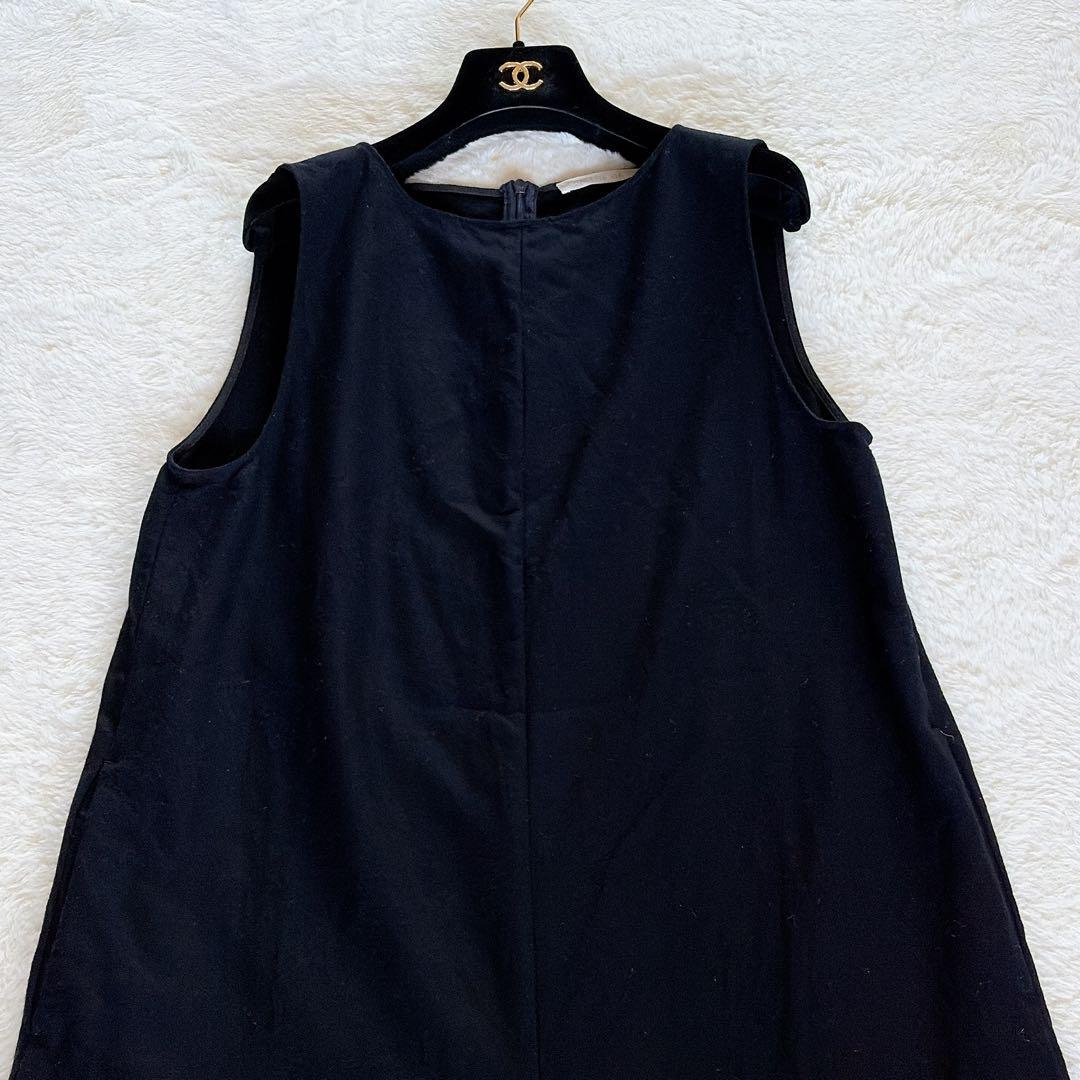 完売人気✨22AW【ギャルリーヴィー】ウールフランネルオールインワン ネイビー