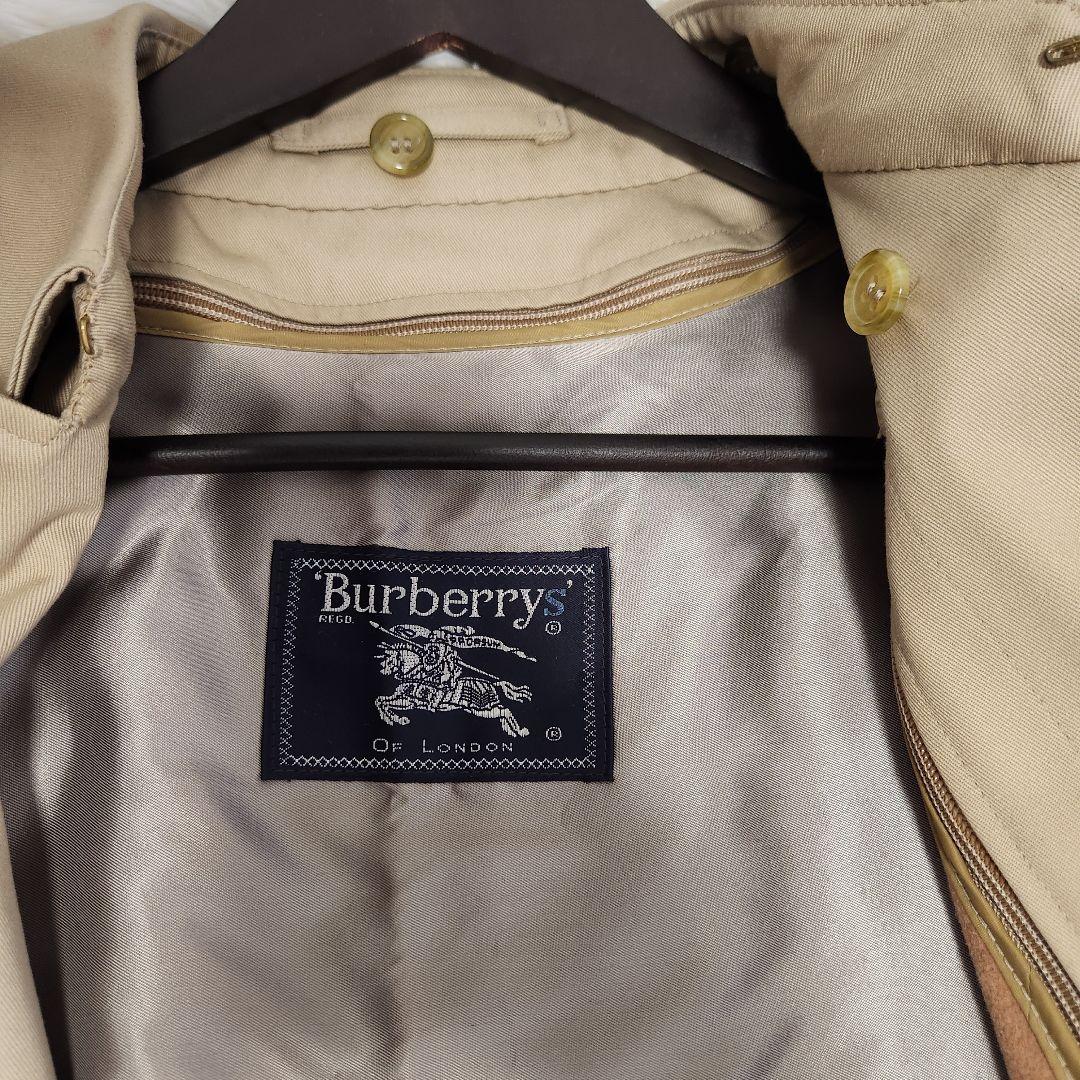 バーバリーズ　ベージュ トレンチコート ダブルブレスト　マキシ丈　ライナー付き