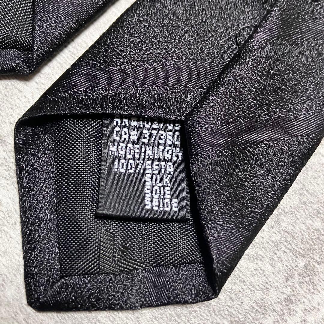 【新品タグ付き】　エンポリオアルマーニ　ナロータイ　ソリッド　無地調　ストライプ