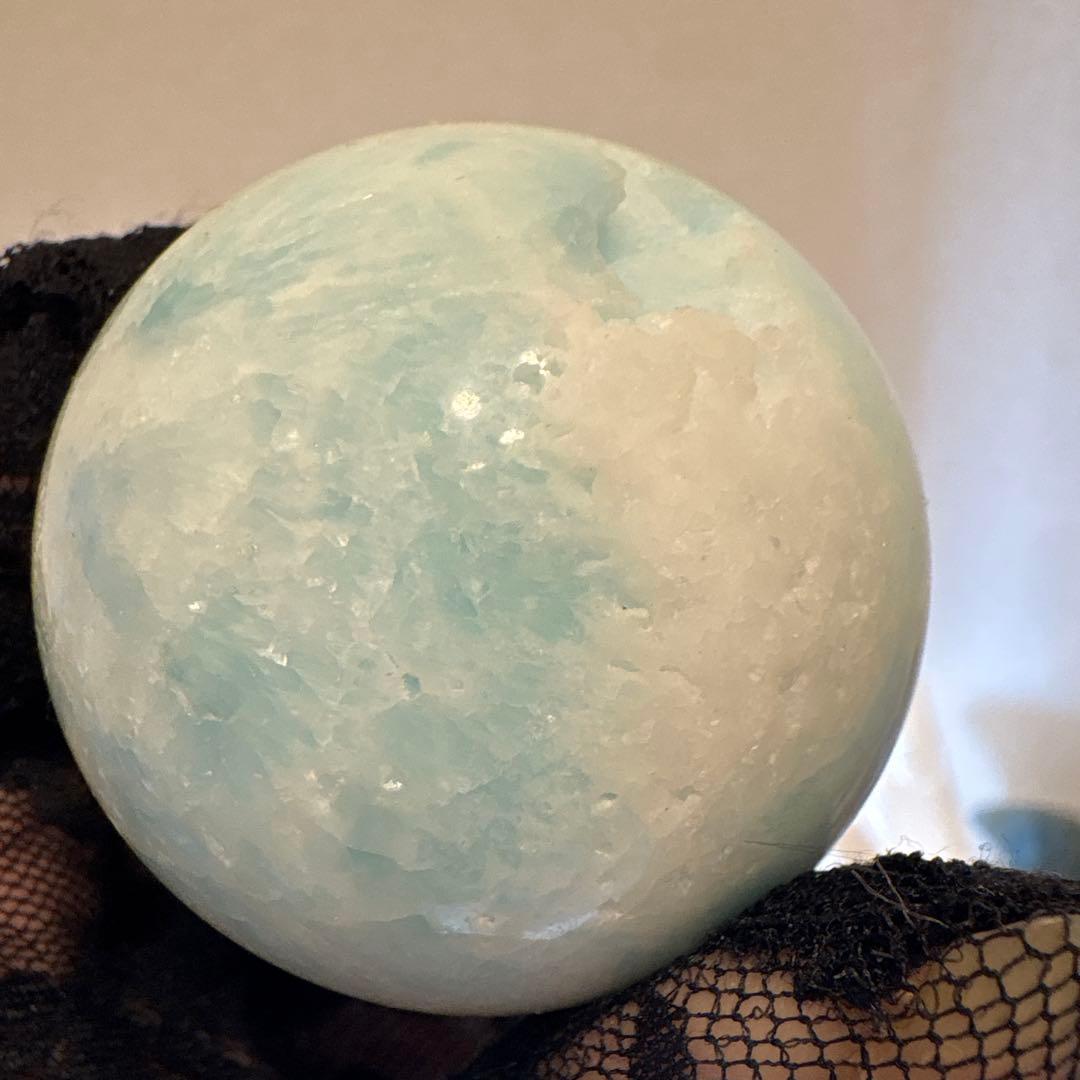 ブルーアラゴナイトスフィア♡♡No.2525