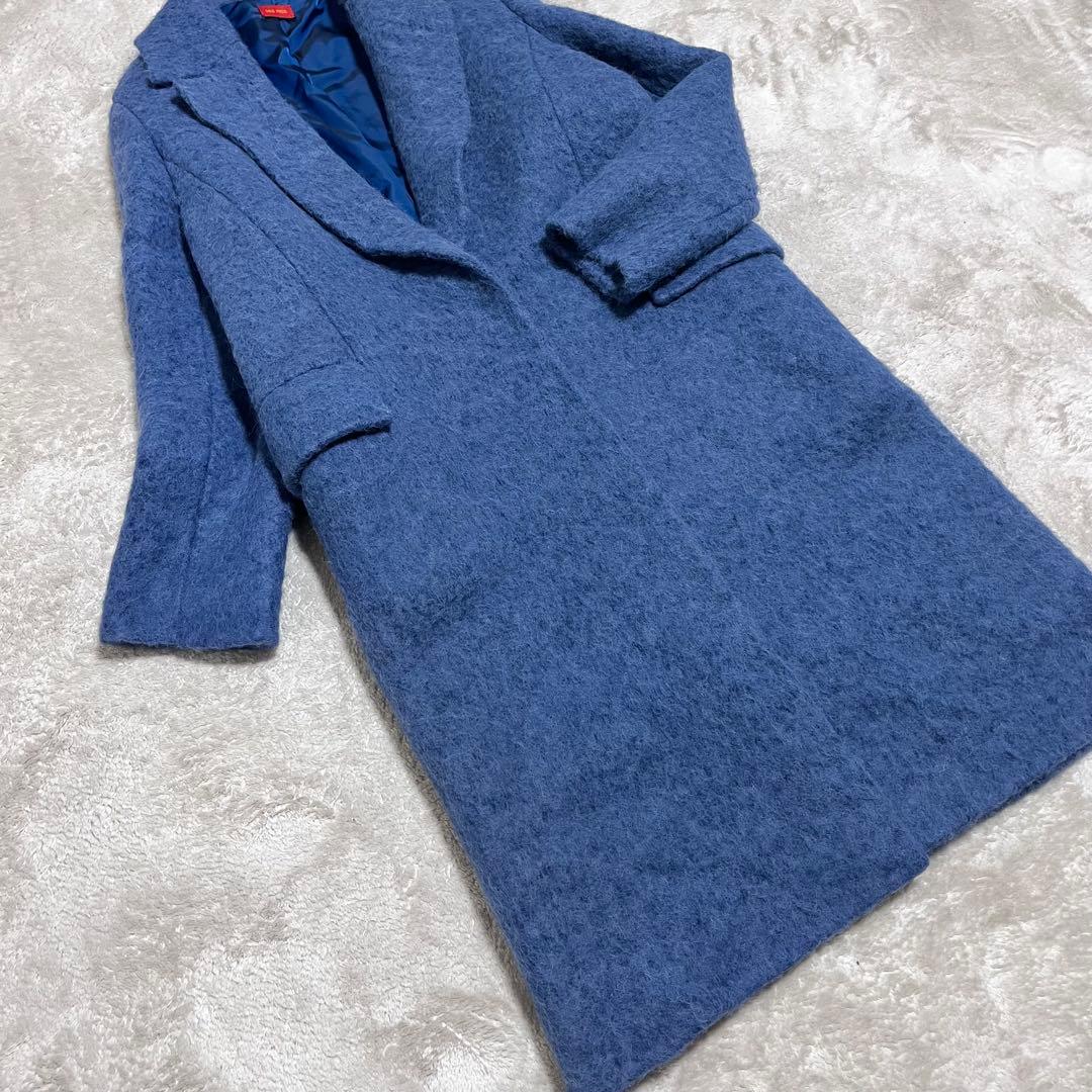 Jasmine　　デプレ　アルパカ、ウール　シャギー　ロングチェスター