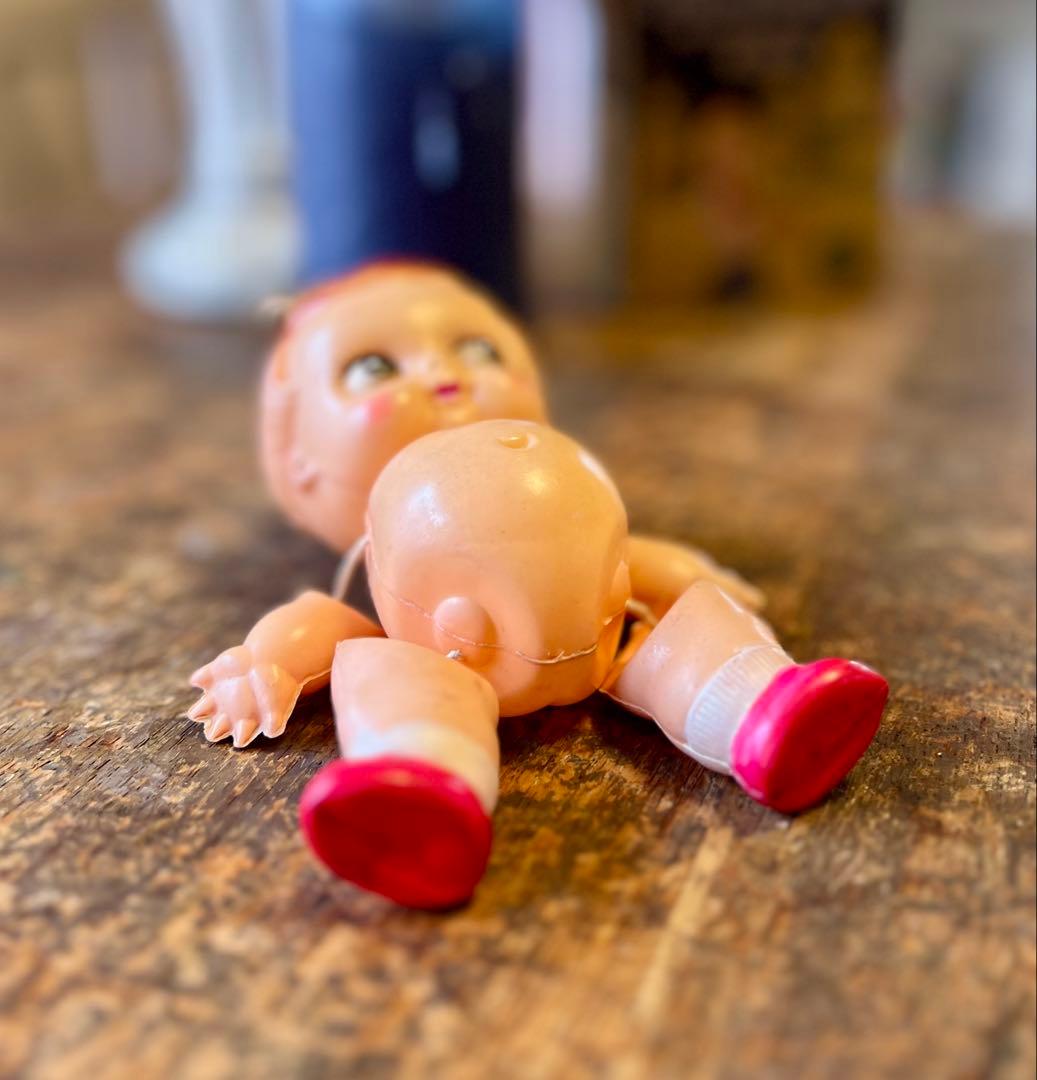 セルロイド人形　女の子　サクラビスク　大正ロマン　アンティーク　レトロ　日本人形