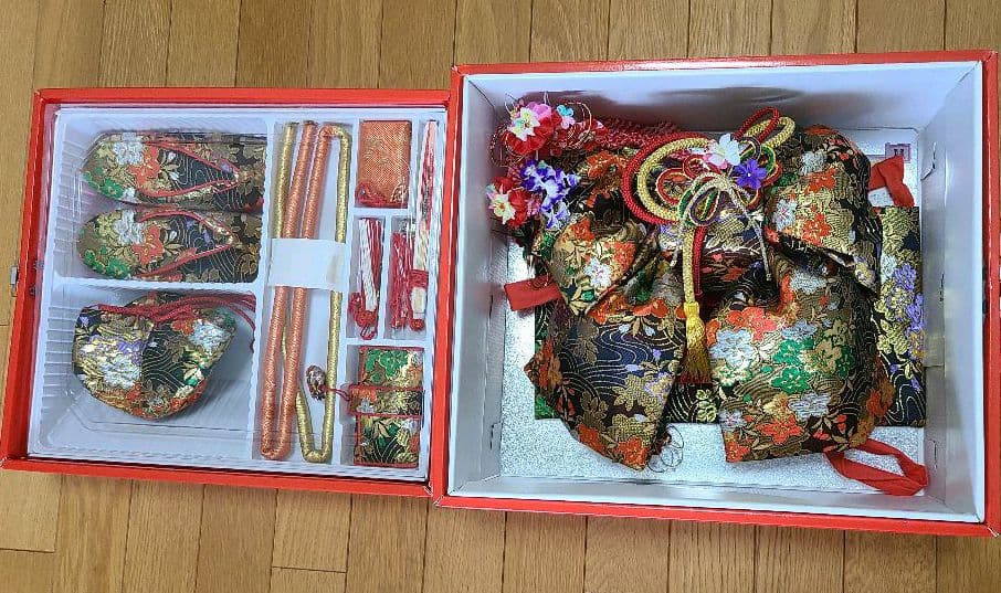 お正月　七五三　帯　草履セット