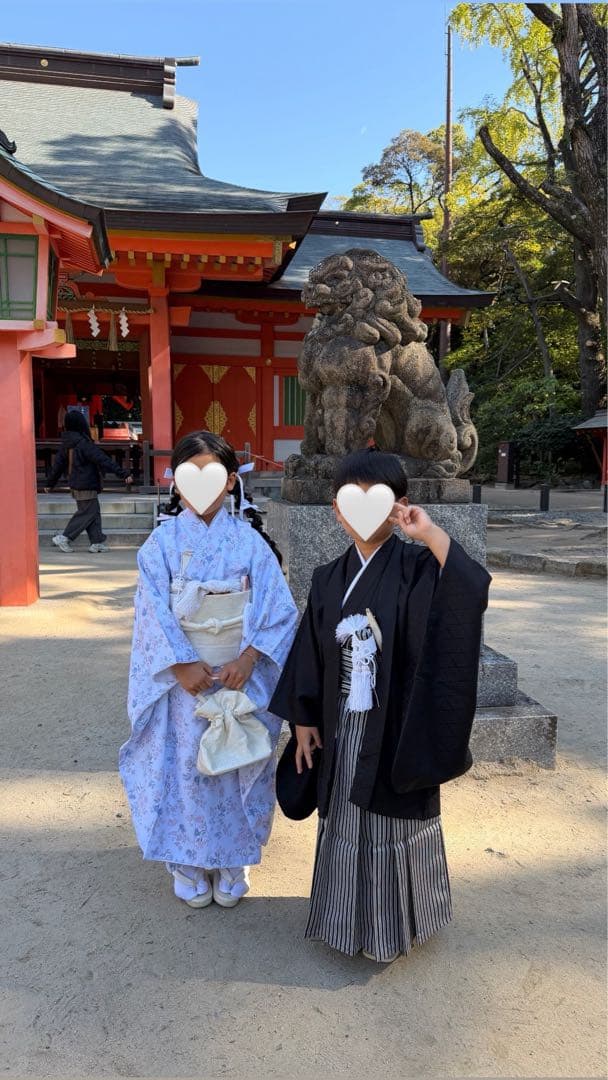 七五三　7歳　女の子 子供用着物フルセット