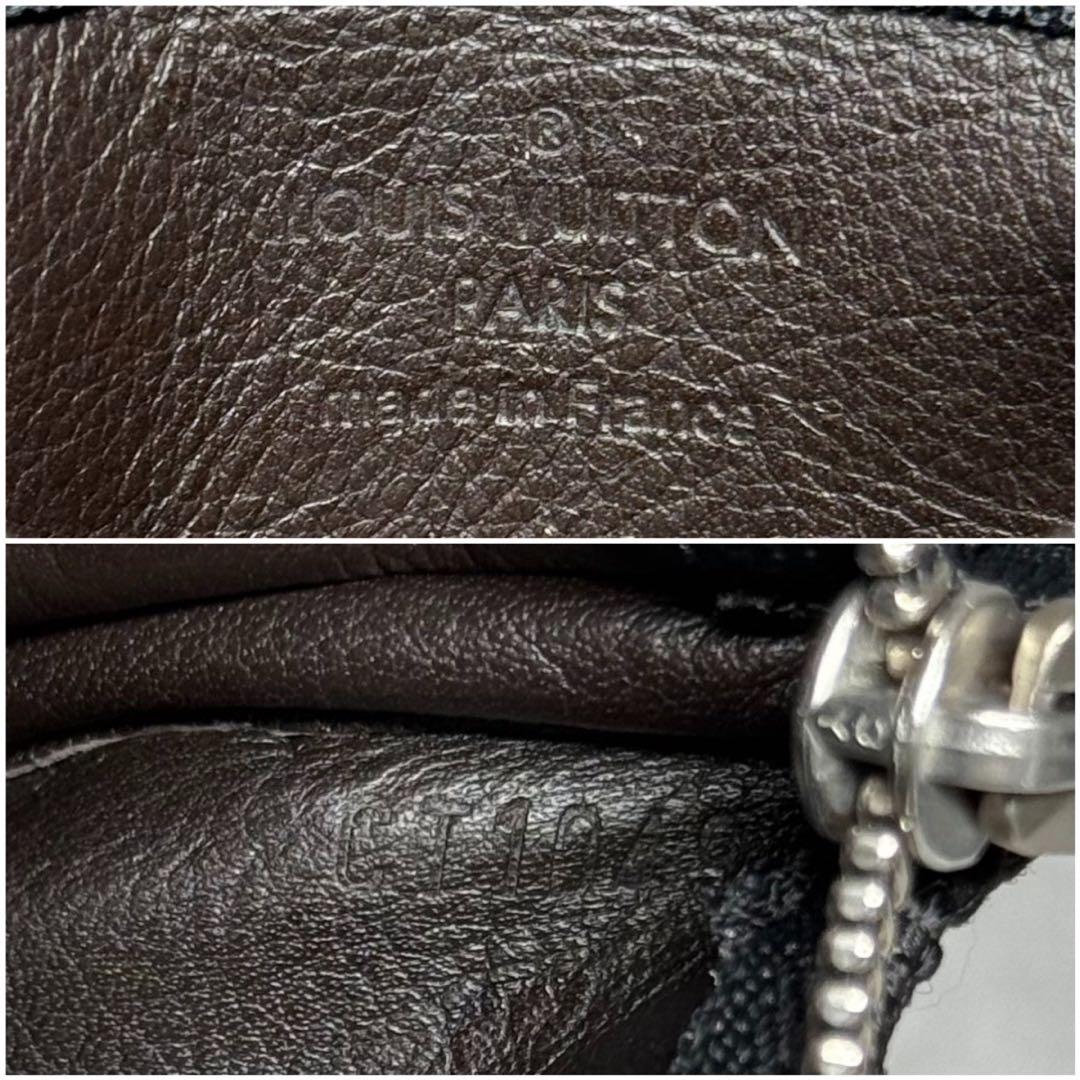 新品同様 激レア ルイヴィトン ダミエジェアン ノワール ポシェットクレ 財布