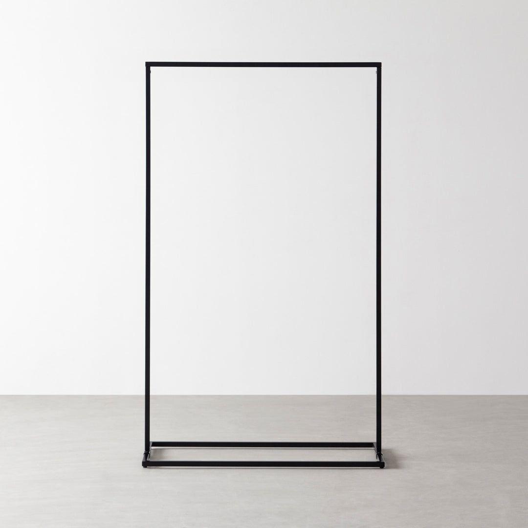 KANADEMONO シンプル アイアン ハンガーラック　Black　W90