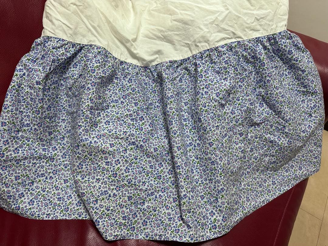 ☆激レア　ラルフローレン　ベッドスカート　ダブルベッド　青小花柄　シーツ☆