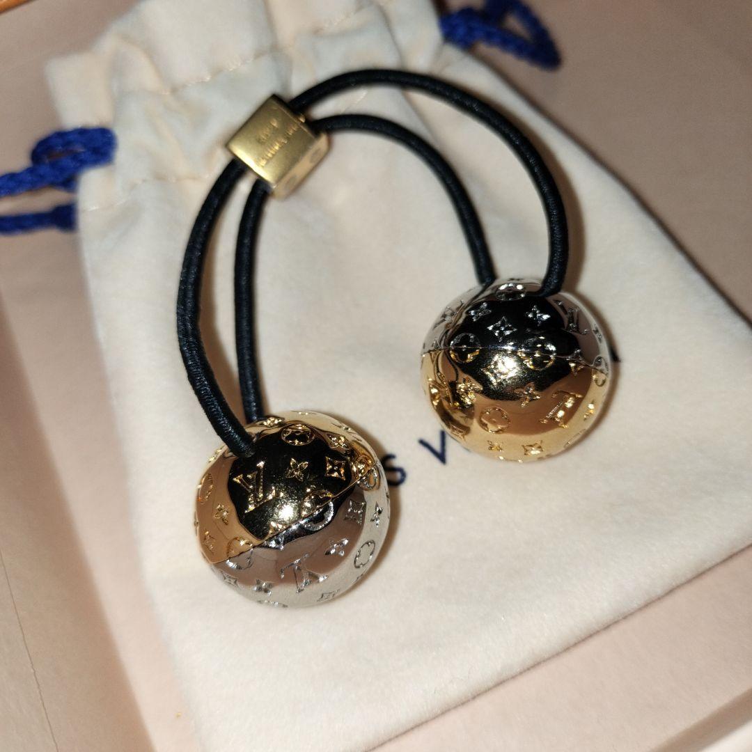 LOUISVUITTONヘアゴム ナノグラムプラネットLV M80266