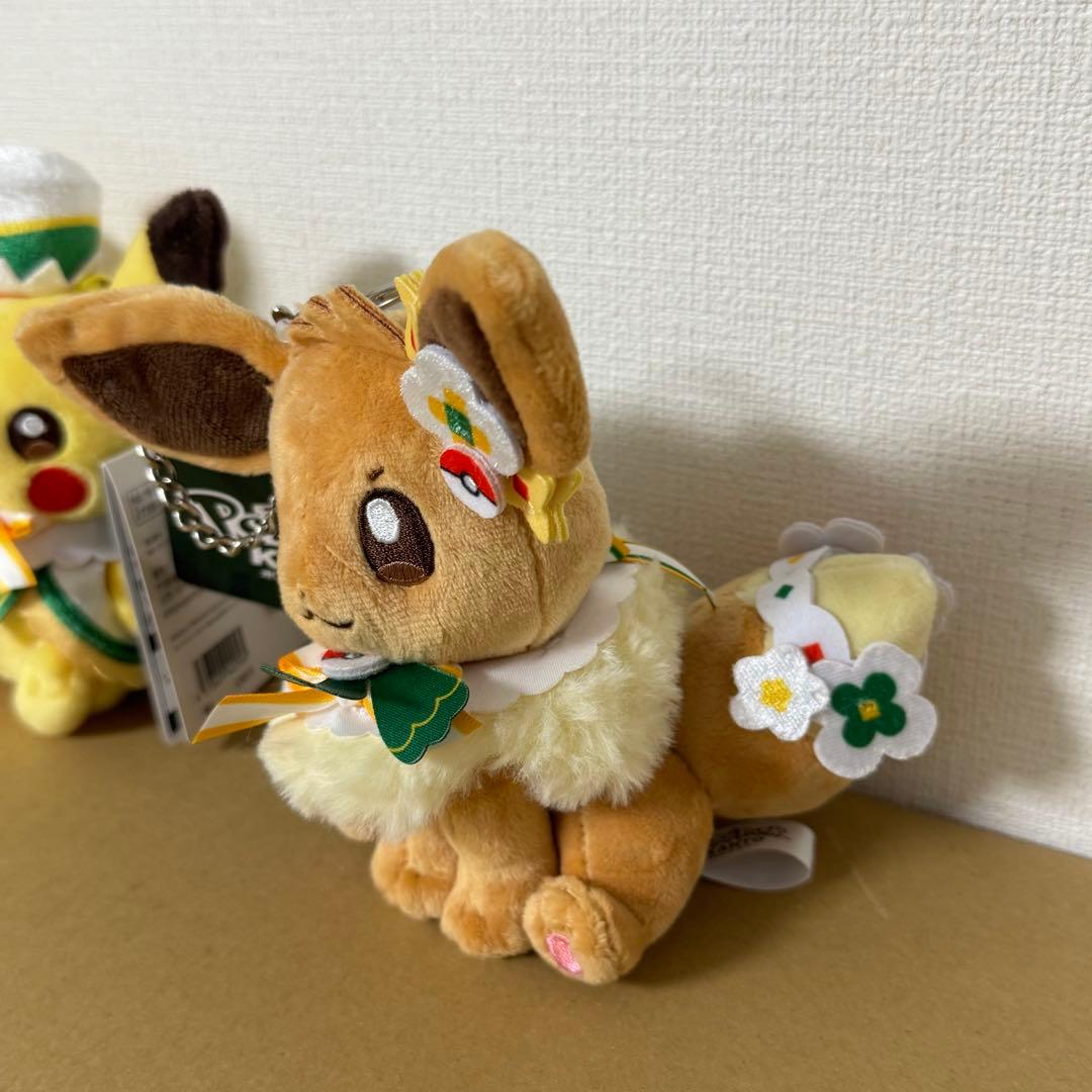 ポケパークカントー カーニバル衣装 ピカチュウ イーブイ マスコット 2個セット