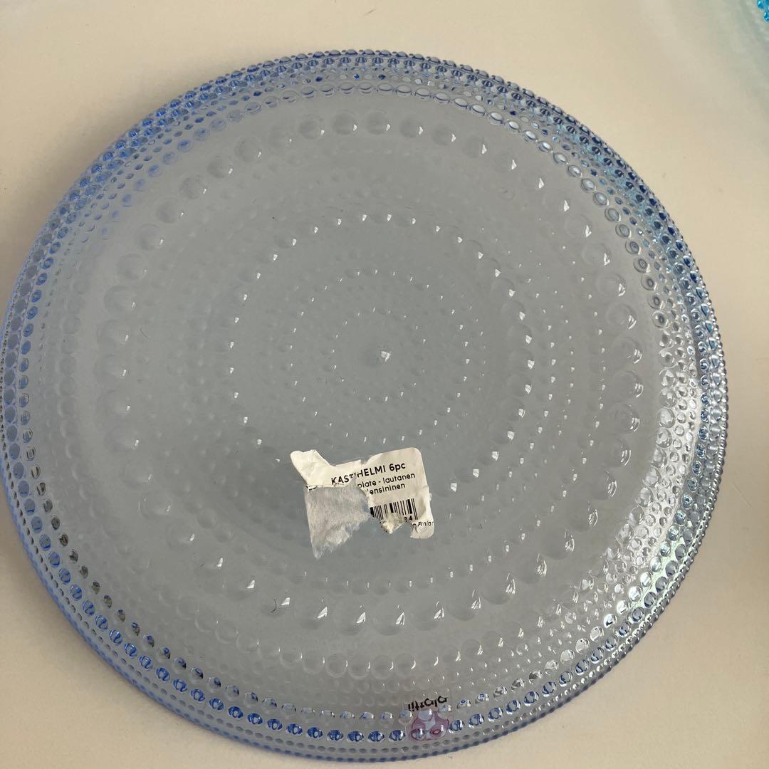 イッタラ　カステヘルミ　17cm クリア１枚ライトブルー１枚アクア２枚バラ売不可